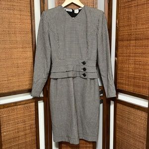 Vintage Valentino checkered dress size 10